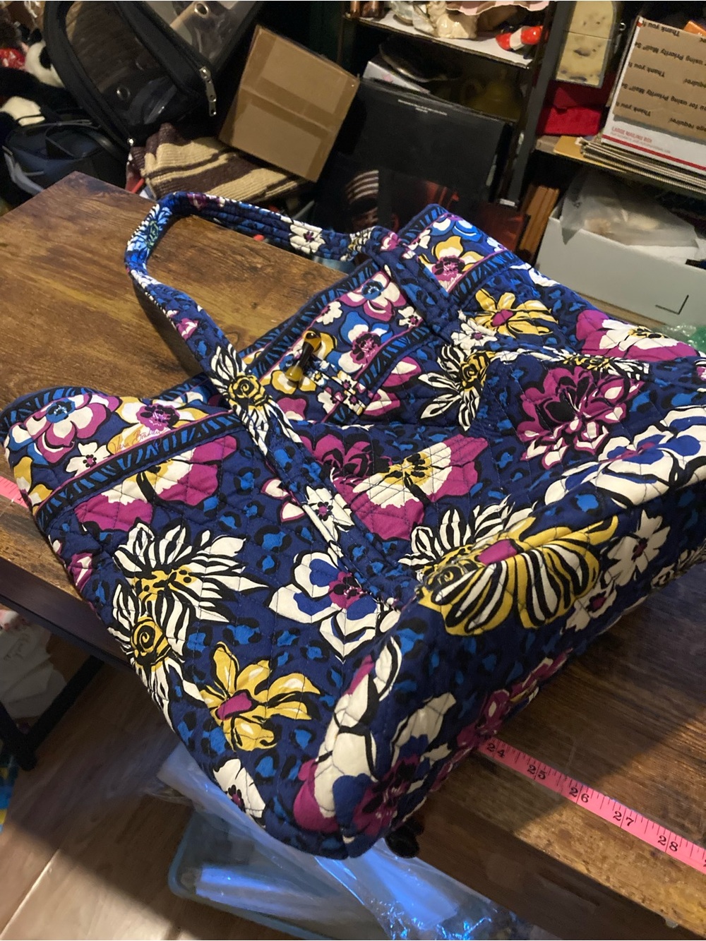 Vera Bradley XL floral pattern tote